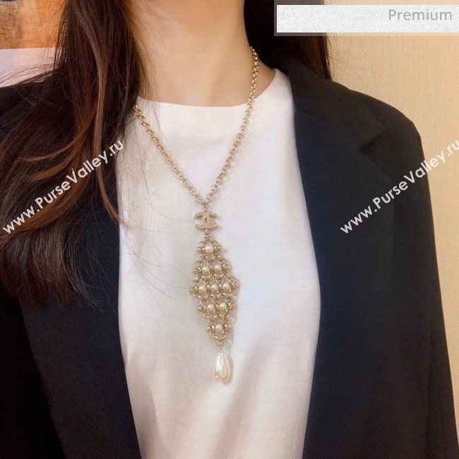 Chanel Pearls Necklace 09 2020 (YF-20040635)