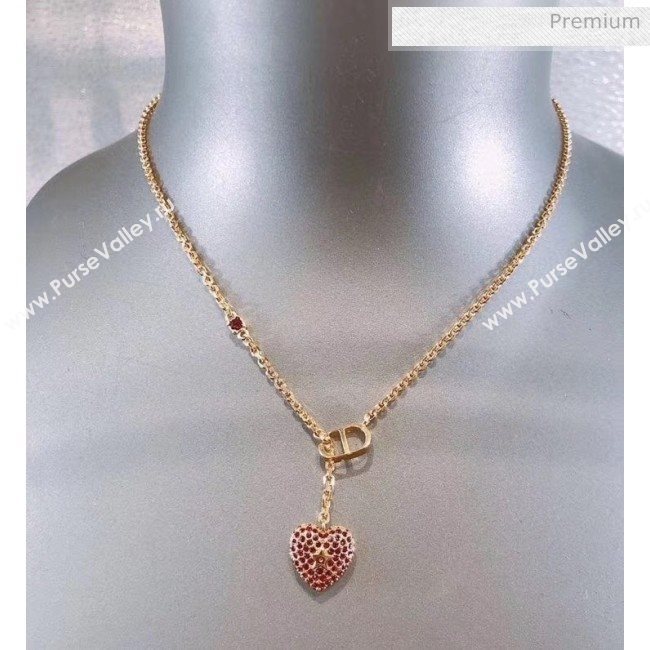 Dior Red Crystal Necklace 15 2020 (YF-20040641)