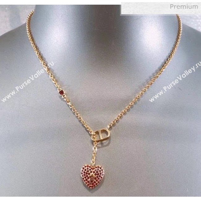 Dior Red Crystal Necklace 15 2020 (YF-20040641)