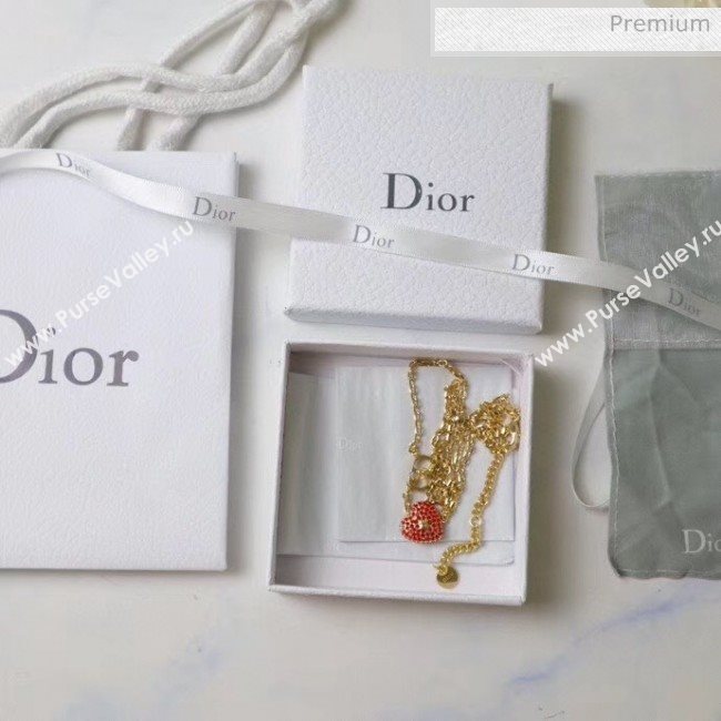 Dior Red Crystal Necklace 15 2020 (YF-20040641)