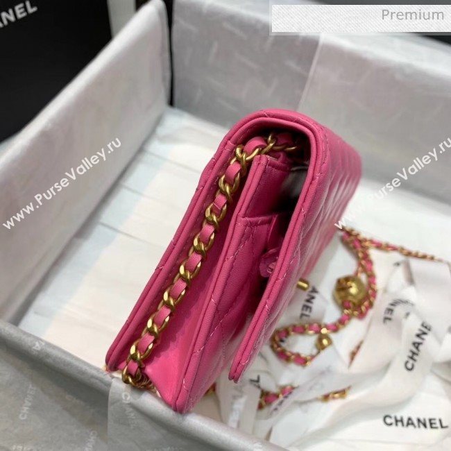 Chanel Metal Wallet on Chain WOC Bag AP1450 Rosy 2020 (JY-20040718)