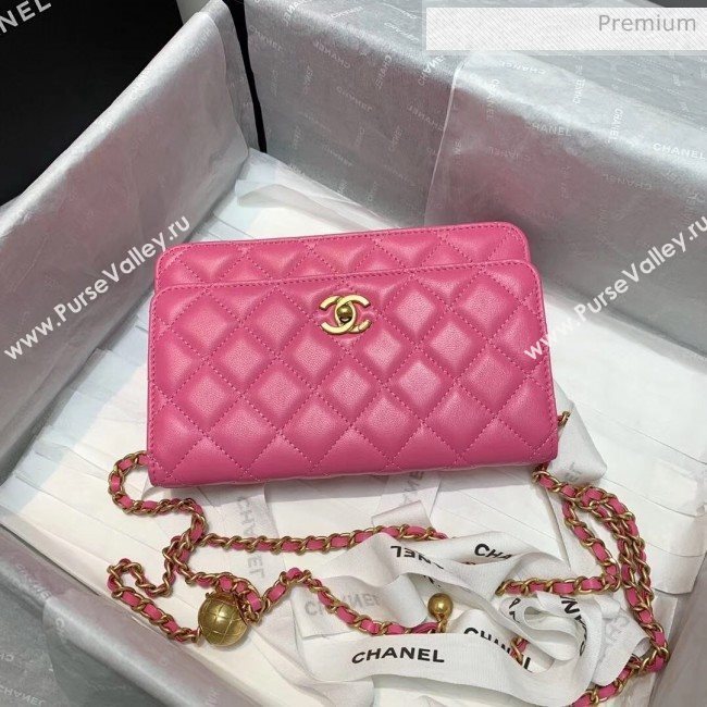 Chanel Metal Wallet on Chain WOC Bag AP1450 Rosy 2020 (JY-20040718)