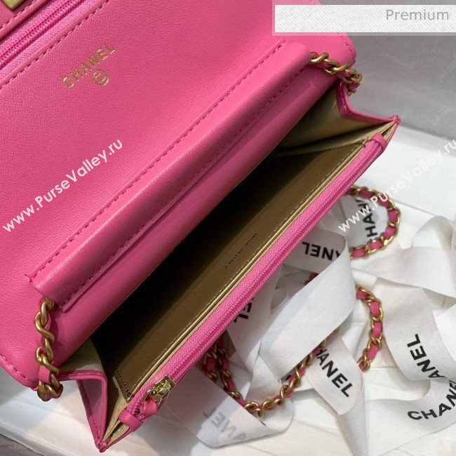 Chanel Metal Wallet on Chain WOC Bag AP1450 Rosy 2020 (JY-20040718)