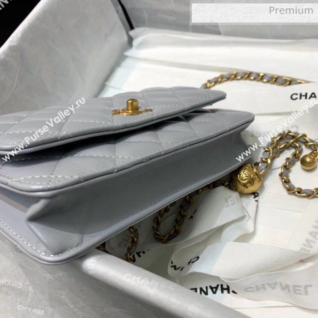 Chanel Metal Wallet on Chain WOC Bag AP1450 Grey 2020 (JY-20040719)