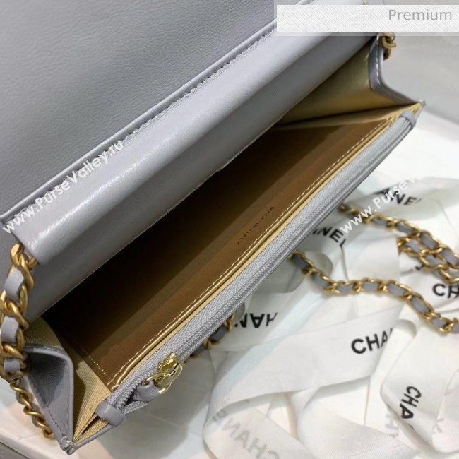 Chanel Metal Wallet on Chain WOC Bag AP1450 Grey 2020 (JY-20040719)