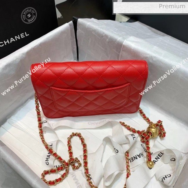 Chanel Metal Wallet on Chain WOC Bag AP1450 Red 2020 (JY-20040720)