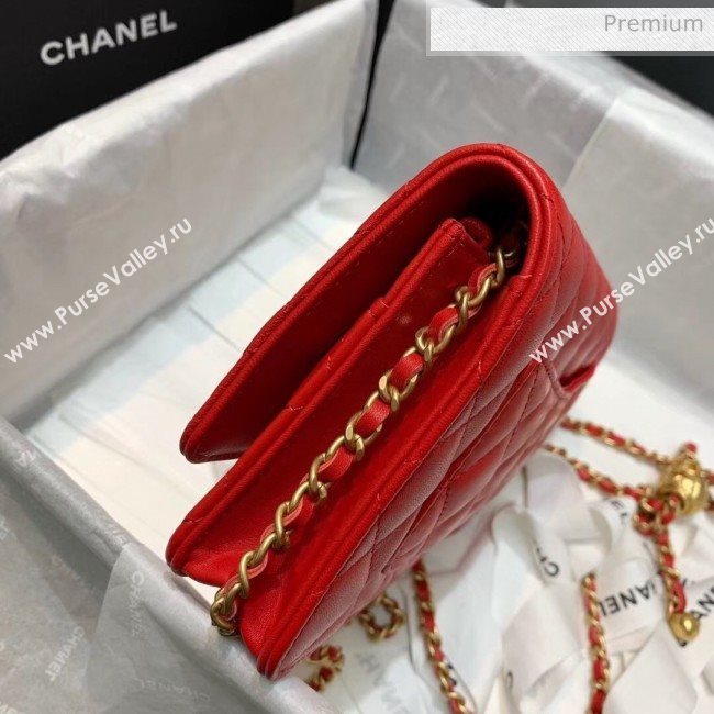 Chanel Metal Wallet on Chain WOC Bag AP1450 Red 2020 (JY-20040720)