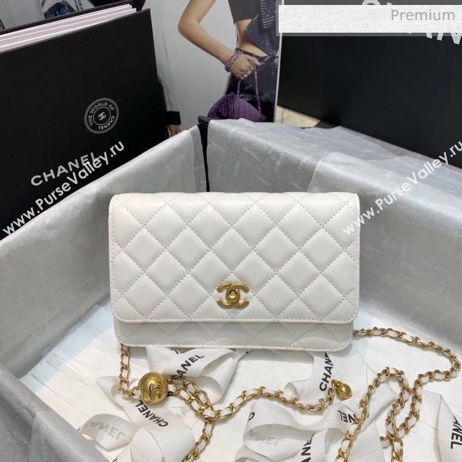 Chanel Metal Wallet on Chain WOC Bag AP1450 White 2020 (JY-20040721)
