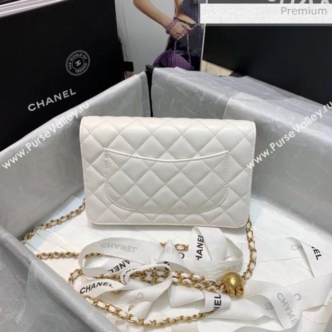 Chanel Metal Wallet on Chain WOC Bag AP1450 White 2020 (JY-20040721)
