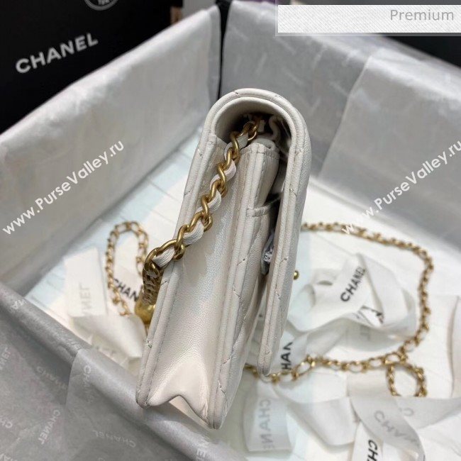 Chanel Metal Wallet on Chain WOC Bag AP1450 White 2020 (JY-20040721)