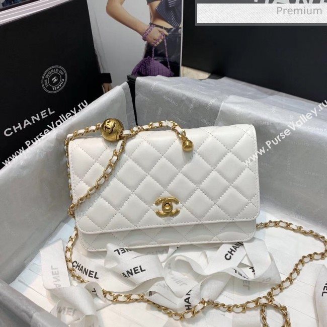 Chanel Metal Wallet on Chain WOC Bag AP1450 White 2020 (JY-20040721)