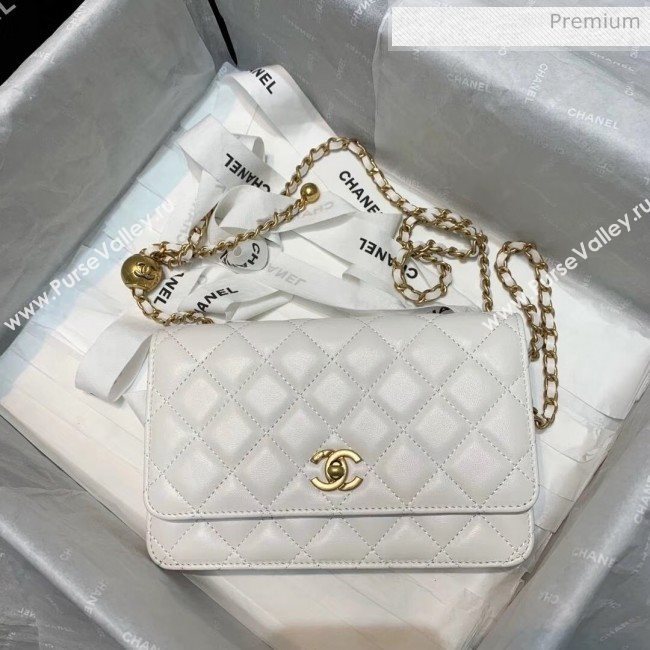 Chanel Metal Wallet on Chain WOC Bag AP1450 White 2020 (JY-20040721)
