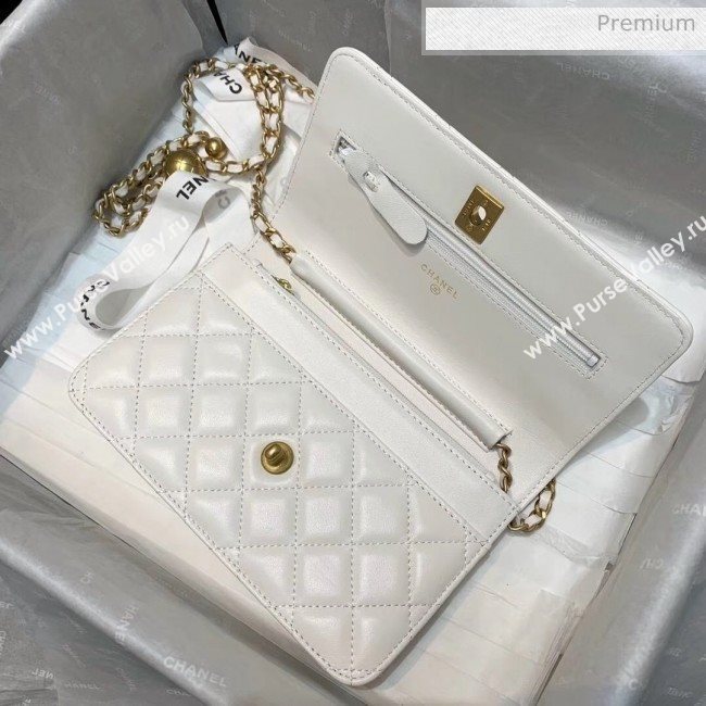 Chanel Metal Wallet on Chain WOC Bag AP1450 White 2020 (JY-20040721)