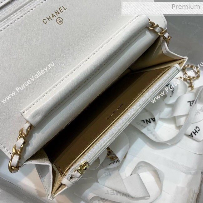 Chanel Metal Wallet on Chain WOC Bag AP1450 White 2020 (JY-20040721)
