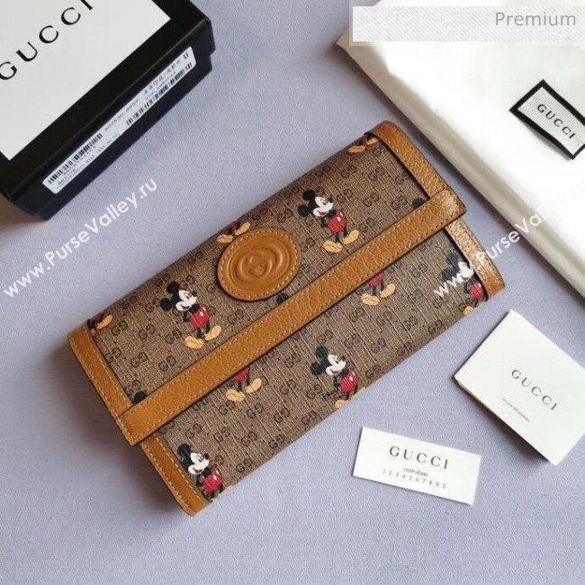 Gucci Disney x Gucci Mickey Mouse Long Wallet 602530 2020 (DLH-20040724)