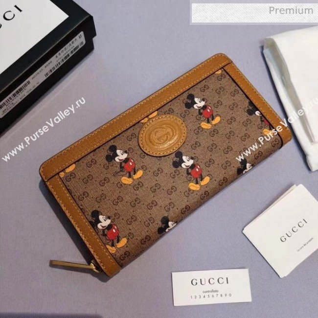 Gucci Disney x Gucci Mickey Mouse Zip Wallet 602532 2020 (DLH-20040725)