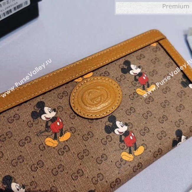 Gucci Disney x Gucci Mickey Mouse Zip Wallet 602532 2020 (DLH-20040725)