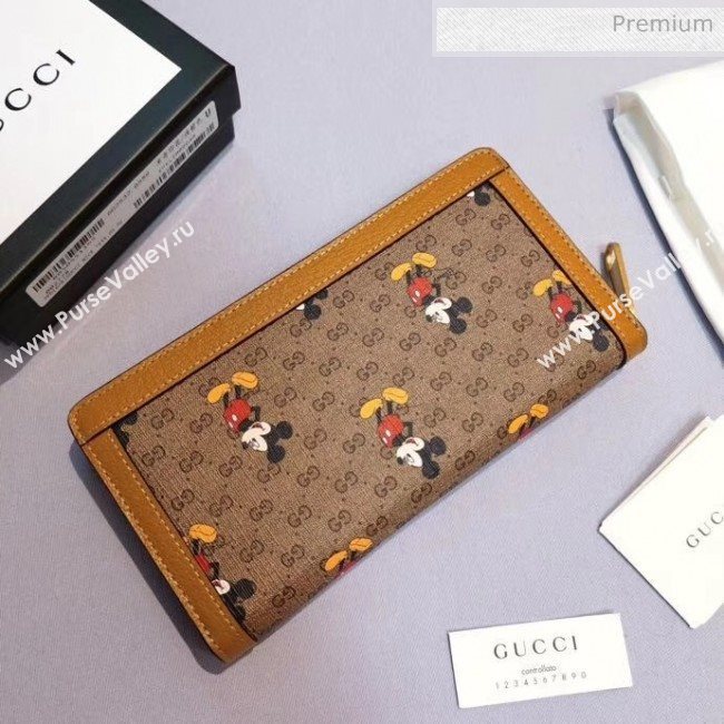 Gucci Disney x Gucci Mickey Mouse Zip Wallet 602532 2020 (DLH-20040725)