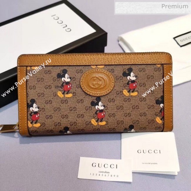 Gucci Disney x Gucci Mickey Mouse Zip Wallet 602532 2020 (DLH-20040725)