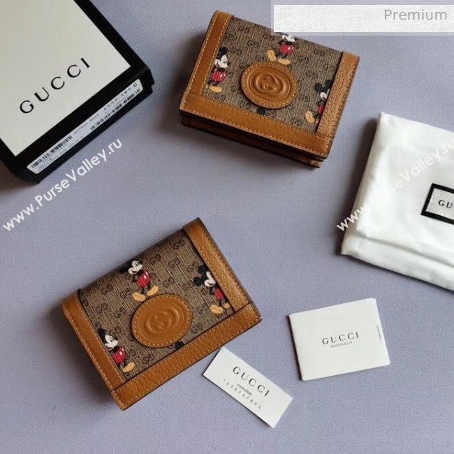Gucci Disney x Gucci Mickey Mouse Short Wallet 602534 2020 (DLH-20040726)