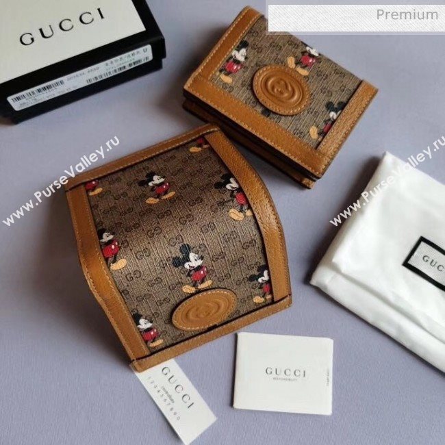 Gucci Disney x Gucci Mickey Mouse Short Wallet 602534 2020 (DLH-20040726)