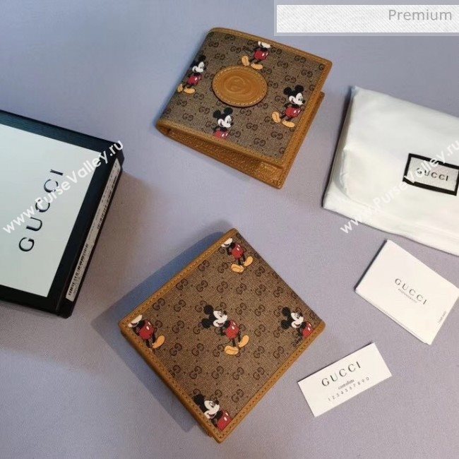 Gucci Disney x Gucci Mickey Mouse Card Hoder Wallet 602547 2020 (DLH-20040727)