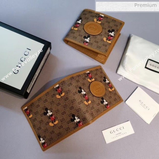 Gucci Disney x Gucci Mickey Mouse Card Hoder Wallet 602547 2020 (DLH-20040727)