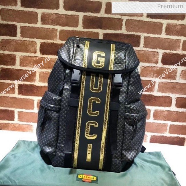 Gucci GG Leather Backpack 536413 Black (DLH-20040738)