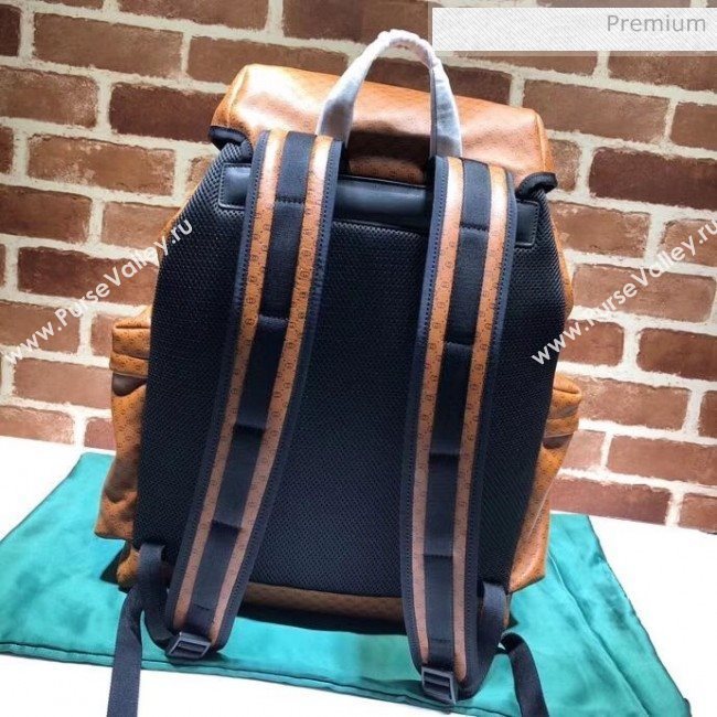 Gucci GG Leather Backpack 536413 Brown (DLH-20040739)