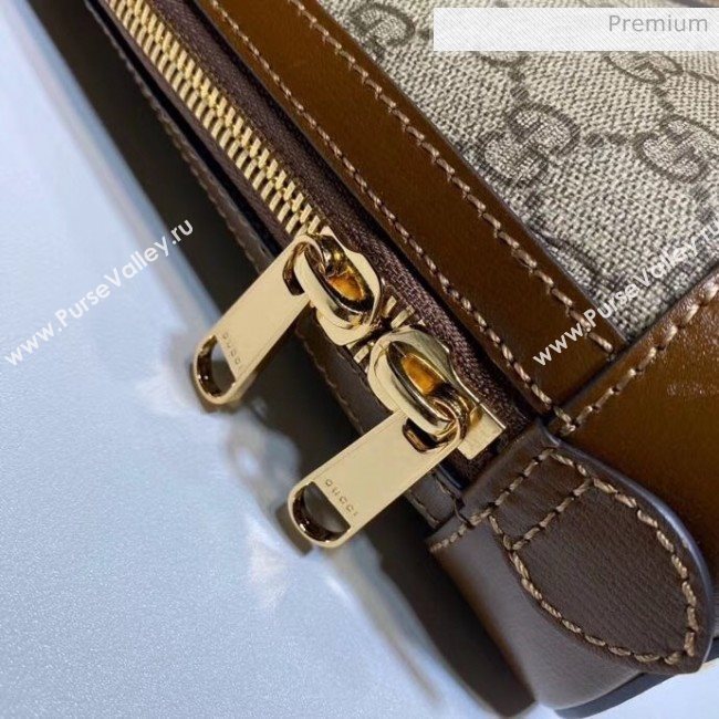Gucci GG Supreme canvas 1955 Horsebit Small Top Handle Bag 621220 2020 (DLH-20040741)
