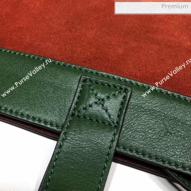 Gucci Ophidia Suede Large Tote 519335 Red/Green (DLH-20040746)