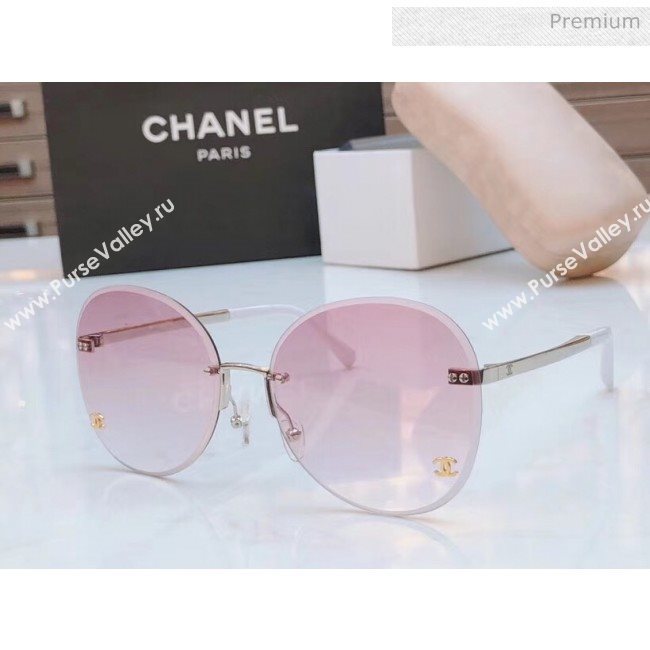 Chanel Round Sunglasses Pink 37 2020 (A-20040967)