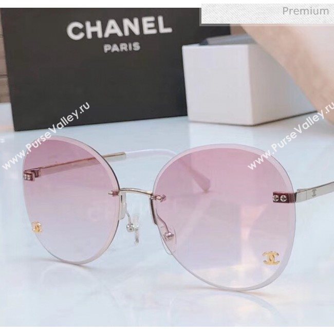 Chanel Round Sunglasses Pink 37 2020 (A-20040967)