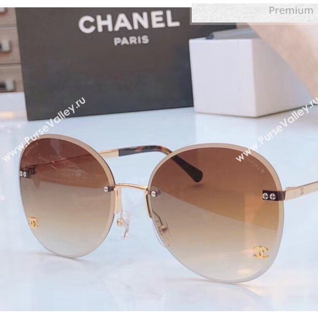 Chanel Round Sunglasses Brown 38 2020 (A-20040969)