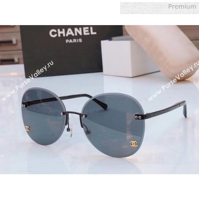 Chanel Round Sunglasses Black 39 2020 (A-20040970)