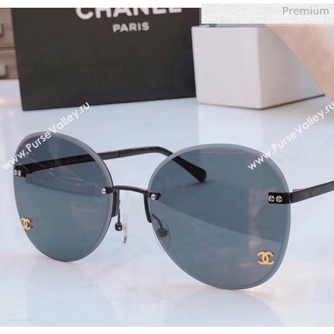 Chanel Round Sunglasses Black 39 2020 (A-20040970)