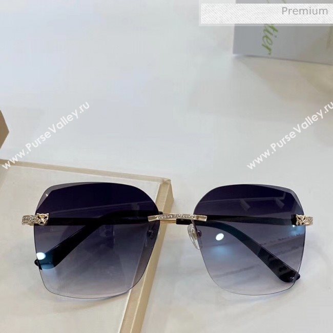 Cartier Crystal Leopard Sunglasses 97 2020 (A-20041037)