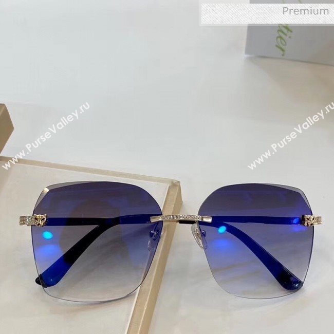 Cartier Crystal Leopard Sunglasses 100 2020 (A-20041040)
