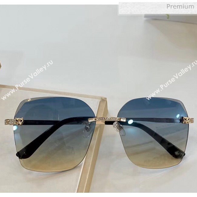 Cartier Crystal Leopard Sunglasses 99 2020 (A-20041039)