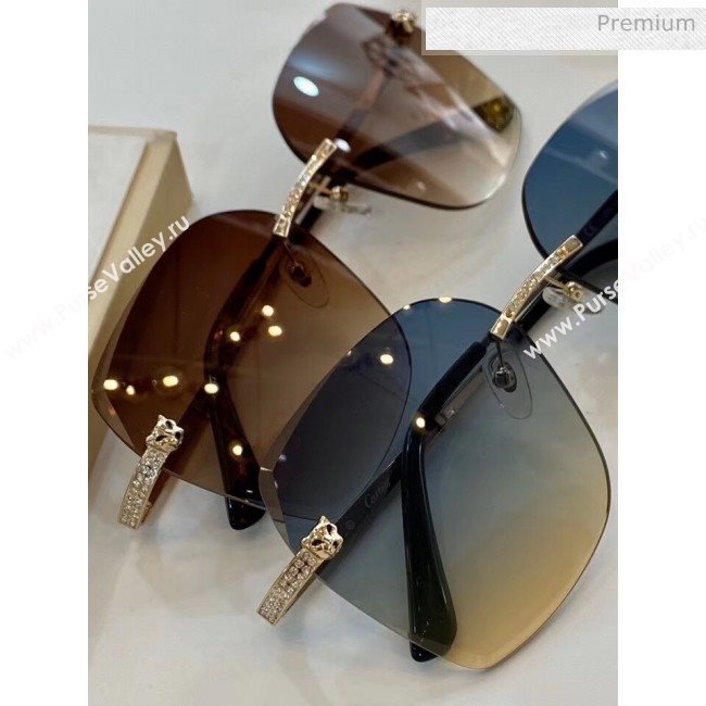 Cartier Crystal Leopard Sunglasses 99 2020 (A-20041039)