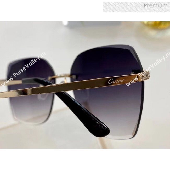 Cartier Crystal Leopard Sunglasses 97 2020 (A-20041037)