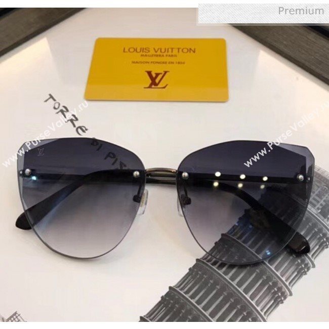 Louis Vuitton Plein Soleil Pilot Sunglasses Z1317E Silver 145 2020 (A-20041085)