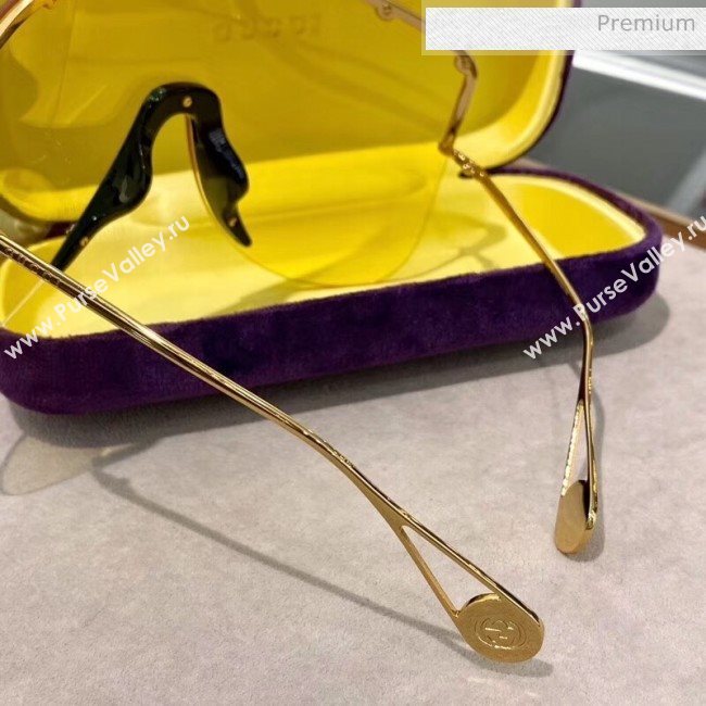 Gucci Mask Sunglasses Yellow Cruise 2020 (A-20041115)