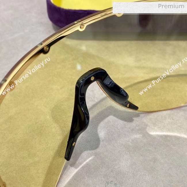 Gucci Mask Sunglasses Yellow Cruise 2020 (A-20041115)