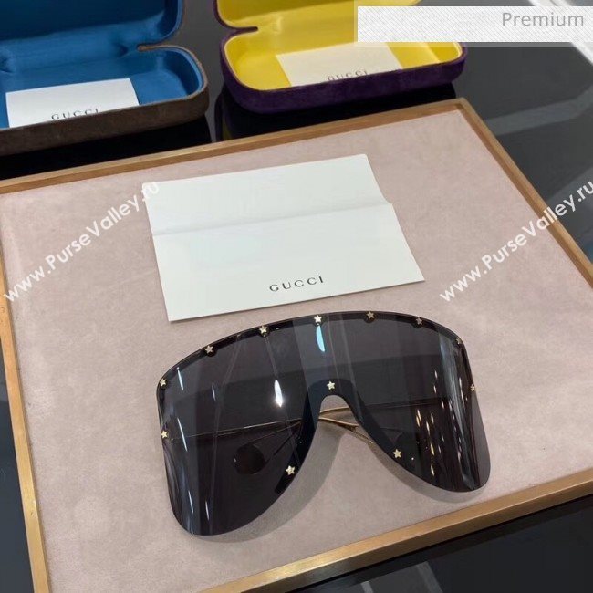 Gucci Mask Sunglasses Black Cruise 2020 (A-20041113)