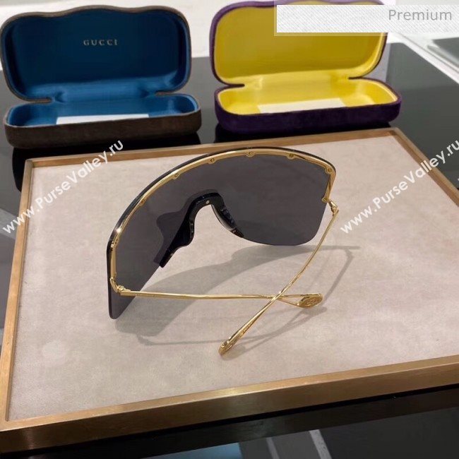 Gucci Mask Sunglasses Black Cruise 2020 (A-20041113)
