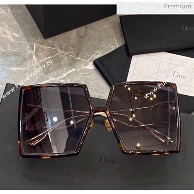 Dior Square 30Montaigne Sunglasses Brown 89 2020 (A-20041029)