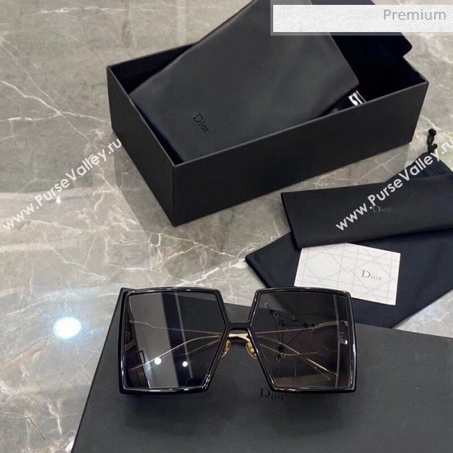 Dior Square 30Montaigne Sunglasses Black 90 2020 (A-20041030)