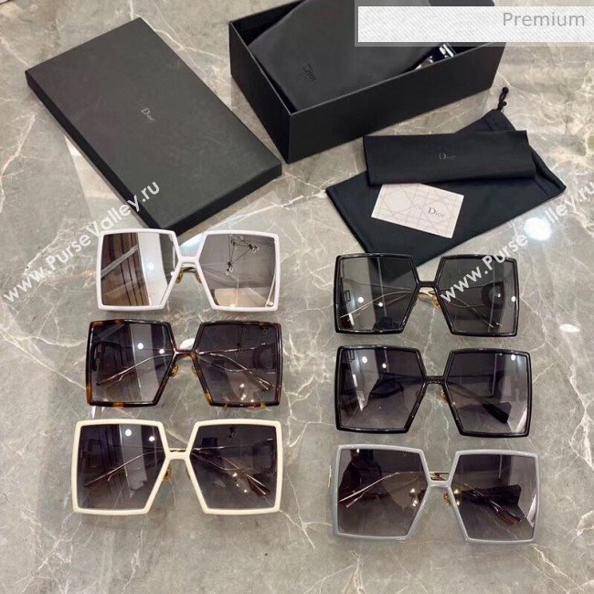 Dior Square 30Montaigne Sunglasses White 88 2020 (A-20041028)