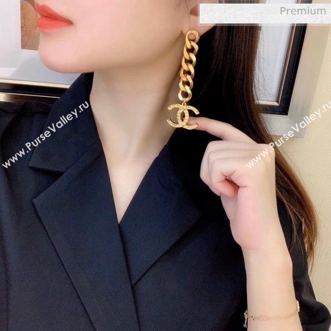 Chanel Gold Metal Earrings 30 2020 (YF-20040656)